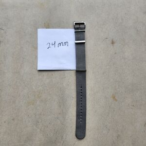Cotton Gray Watch Band Strap 24mm